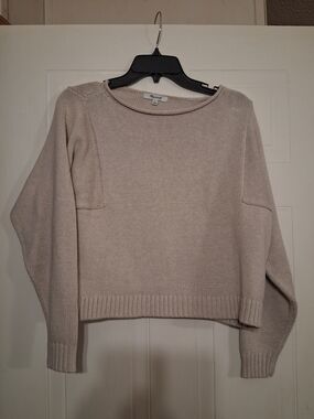 Madewell Cream Knit Boxy Sweater